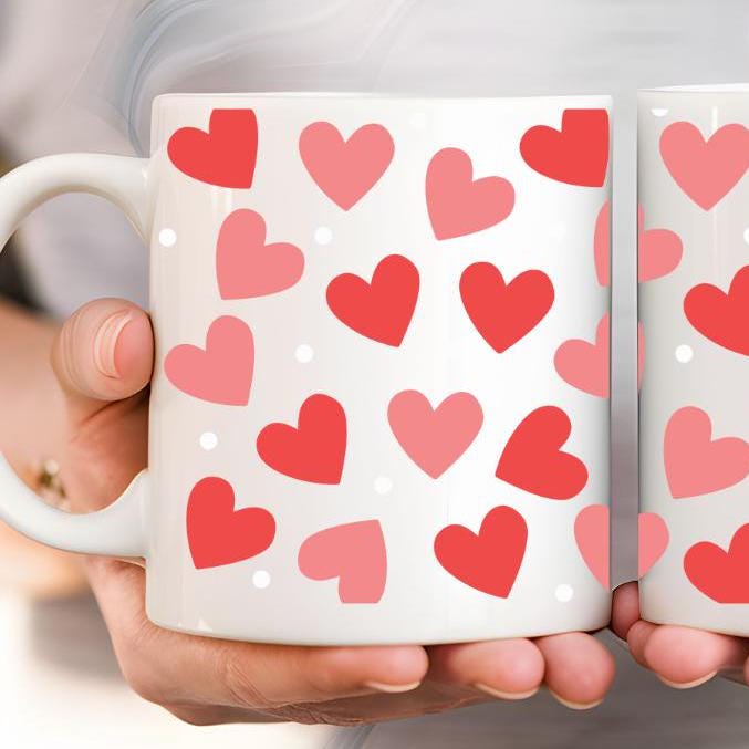 Valentinstag-Tasse Herz | Romantisches Geschenk, Kaffee- und Teeliebhaber | Geschenkidee Freundin | Perfekt für Valentinstag, Liebe